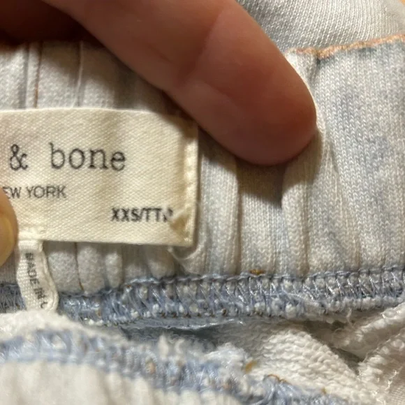 Rag & Bone Miramar Slip On Faux Jean Denim look Joggers size xxs Cotton - Picture 13 of 14